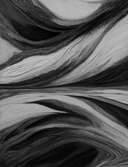 Black and white Abstract Texture. AI Generated