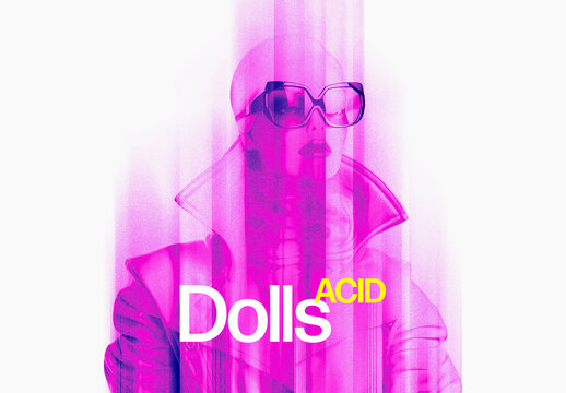 Acid Dolls Photo Effect Mockup