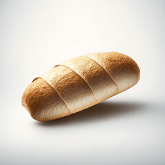 Bread baguette Loaf of bread isolated on a white background. 