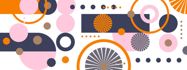 vector colorful decorative geometric mosaic background