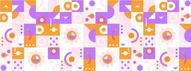 vector colorful mosaic background flat design