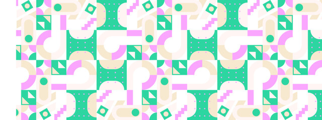 vector colorful geometric mosaic tile background