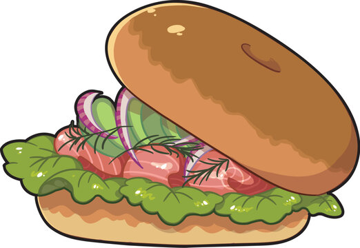 ベーグルサンド