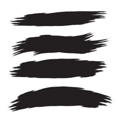 abstract black brush grunge banner 