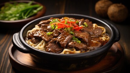 Obraz premium beef noodles