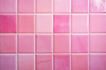Pink tile wall chequered background bathroom floor texture