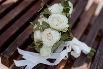 wedding bouquet of roses