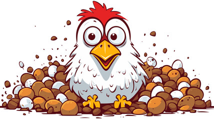 Adorable Chicken Image. Experience the Endearing Charm of a Playful and Cute Farm Bird