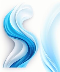 abstract blue background with smooth lines in it. Vector illustration.  