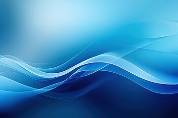 Abstract blue background with smooth lines. Vector illustration. Clip-art. 