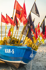 Łódź rybacka na plaży © Katarzyna