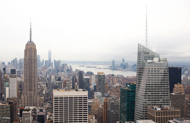 Skyline of Manhattan from Top of the Rock. New York, USA
