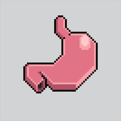 Pixel art illustration Stomach. Pixelated Stomach. Stomach icon pixelated
for the pixel art game and icon for website and video game. old school retro.