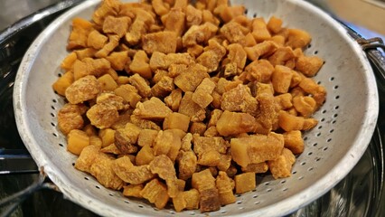 Homemade pork Crackling, Pork crackling,Various fried pork crackling.