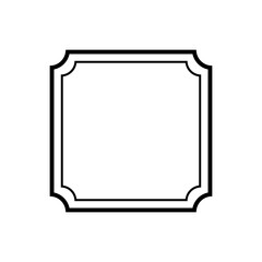 frame on white