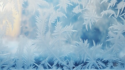 Frosty window.