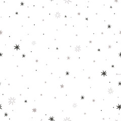 Seamless pattern with stars and constellations for children's textiles