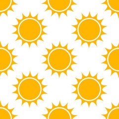 Suns seamless pattern.