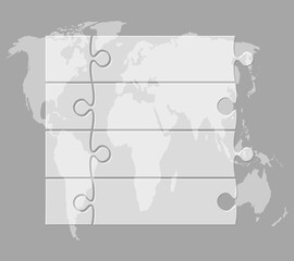 Transparent diagram infographic process on 4 steps