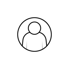 Contact Icon. Contact Person, Personal Symbol - Vector, Applied for Design, Presentation, Website or Apps Elements.  