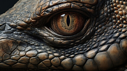 Naklejka premium Intricately detailed view of a reptile's textured skin