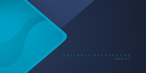 Blue arrow vector background with space for text and message. concept design