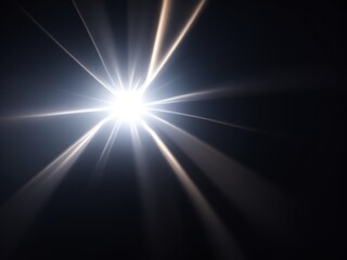 Colorful Lens flare light pattern black background light effect