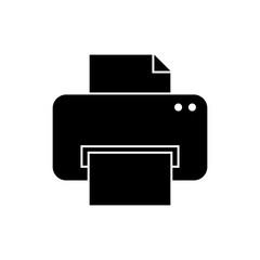 Printer Icon. Electronics Device, Part of Stationery. Office Equipment Illustration. Applied as Trendy Symbol for Design Elements, Websites, Presentation and Application - Vector.    