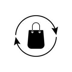 Returnable Product Icon. Consignment Symbol - Vector.