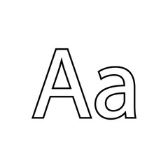 Text Icon. Alphabet Typing Symbol.    