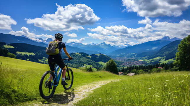 E Bike In Austria. E bike Cycling