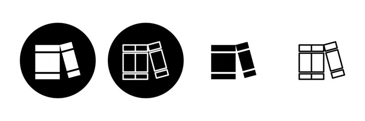 Library icon set. education icon vector