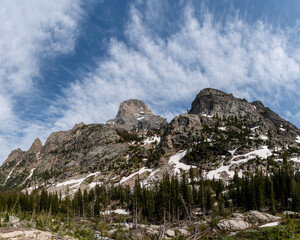 Fototapeta na wymiar Mountain Views of the Teton Crest Trail in Teton National Park