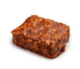 Handmade sugar-free, gluten-free and lactose-free candies on a white background. Healthy eating. Isolated