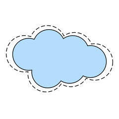 Obraz premium Cute Cloud Illustration
