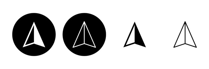 Compass icon set. arrow compass icon vector © AAVAA