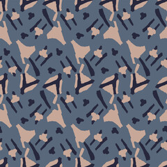 Vector abstract shape motif illustration seamless repeat pattern digital artwork © Claramh