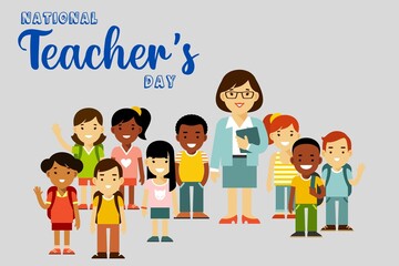 Happy teacher's day, national teachers day, teacher's day, celebration, background 