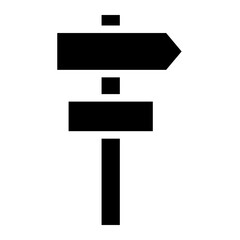 road sign glyph 