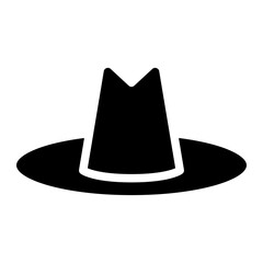 man hat glyph 