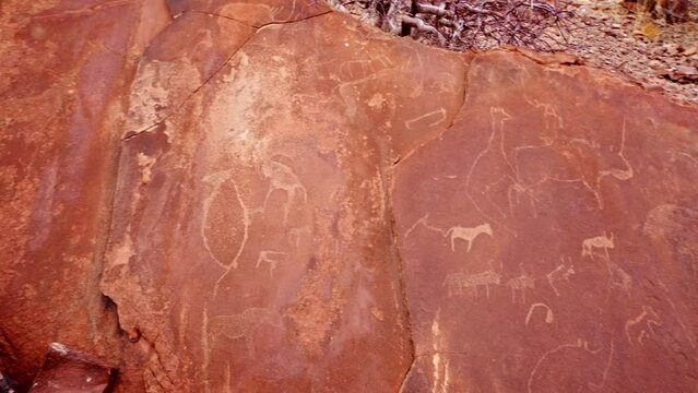 Twyfelfontein Cave rock art engravings