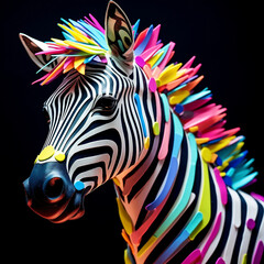 Zebra Colored Animals Africa