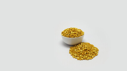  Close up of Chana Dal Split Chickpeas 