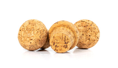 Wine Corks Isolated, Cork Stoppers Set, Cork Caps