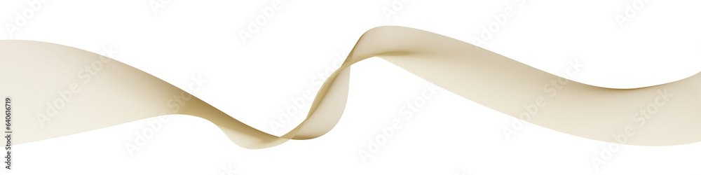 Poster Vector wave dynamic gold lines. Smooth curve Gold gradient color on transparent background. Luxury background for your design. PNG image