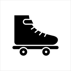 Roller skate line icon symbol on white background. EPS 10
