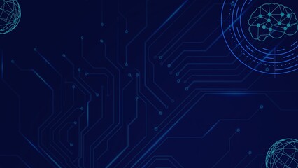 modern blue scientific method background  -