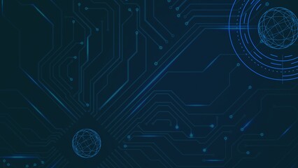 technology technical network banner background  - 7