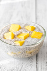 Chia pudding with mango