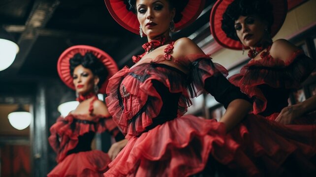 can can dancers
